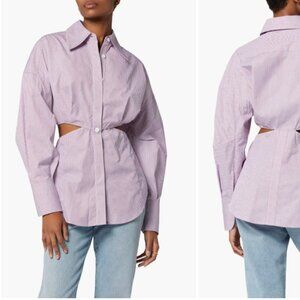 Equipment Alya Cutout 100% Cotton Button-Up Shirt Size 4 New Without Tags